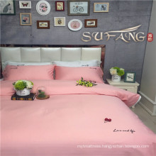 Premium pink bedding article hotel linen duvet cover sets